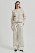 Karolina Knit Cardigan - Pumice Stone