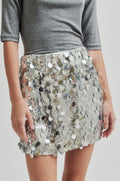 Audra Short Skirt - Silver