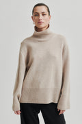 Alpha Knit T-Neck - Pumice Stone