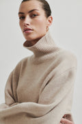 Alpha Knit T-Neck - Pumice Stone
