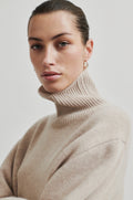 Alpha Knit T-Neck - Pumice Stone
