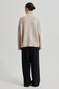 Alpha Knit T-Neck - Pumice Stone