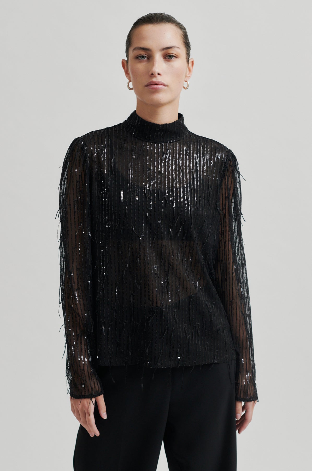 Tassel Blouse - Black