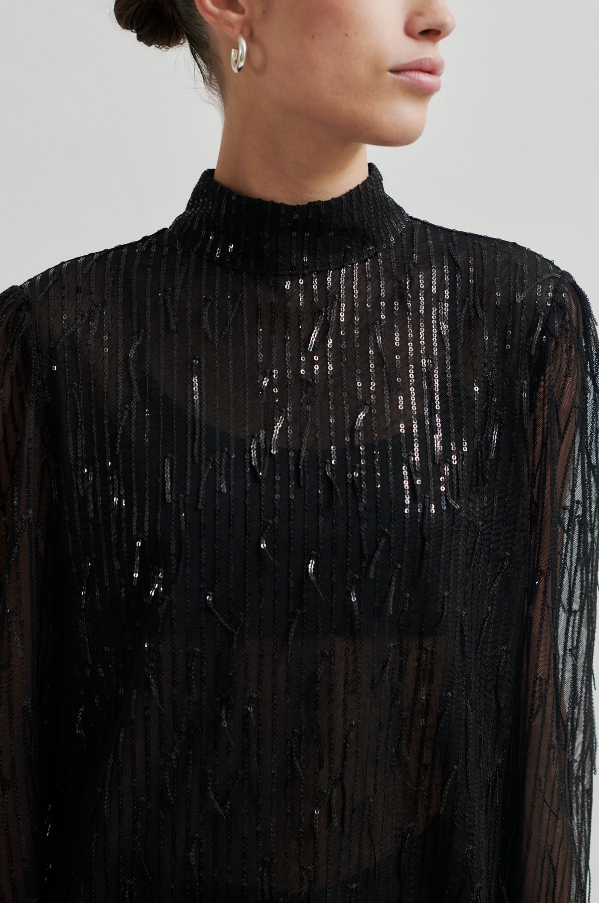 Tassel Blouse - Black