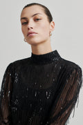 Tassel Blouse - Black