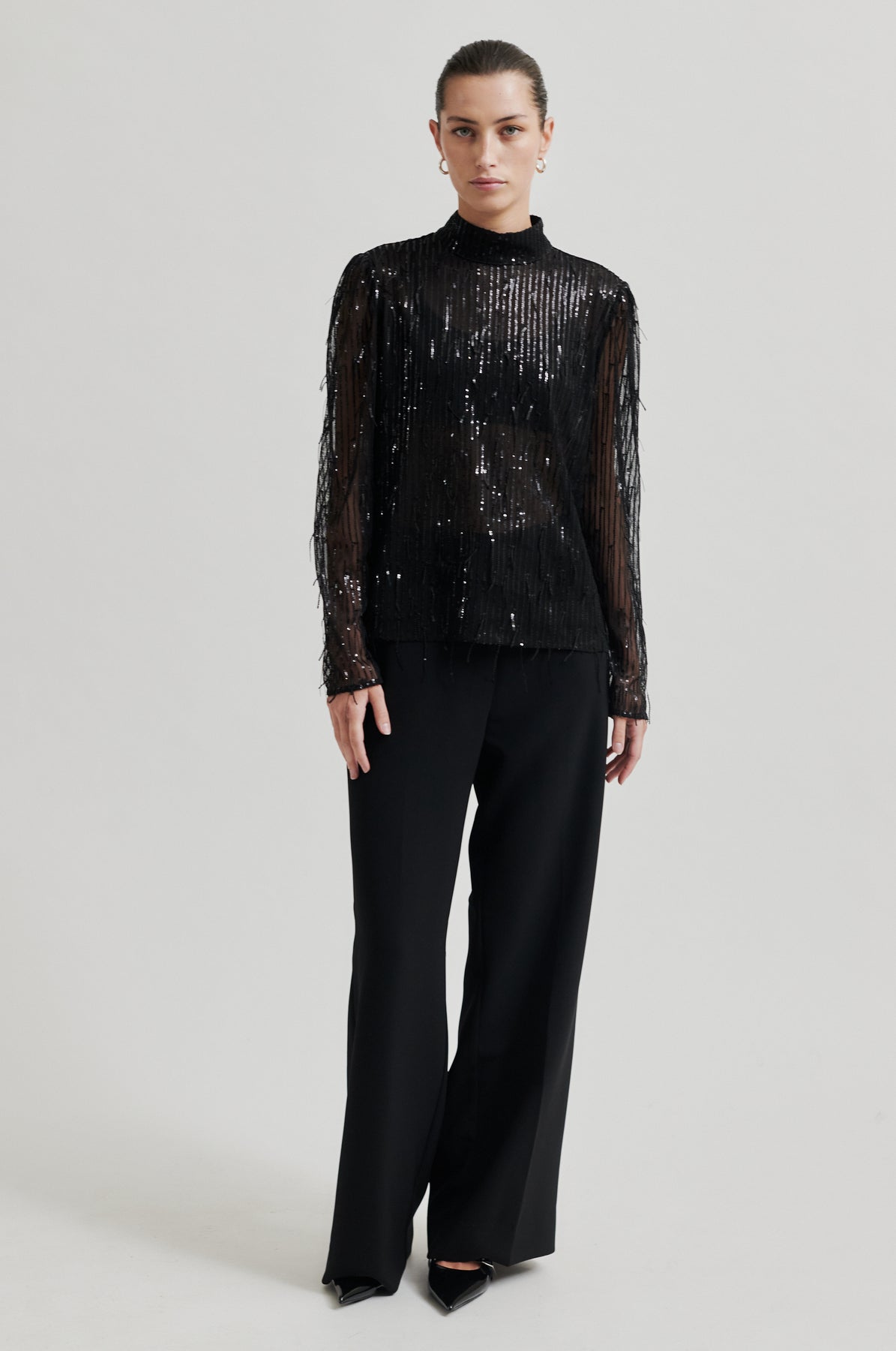 Tassel Blouse - Black