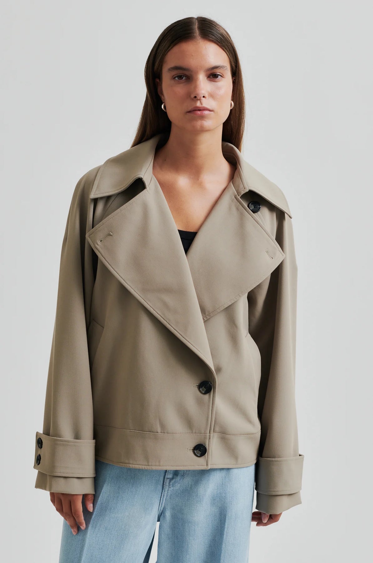 Silvie Trench Jacket - Fallen Rock