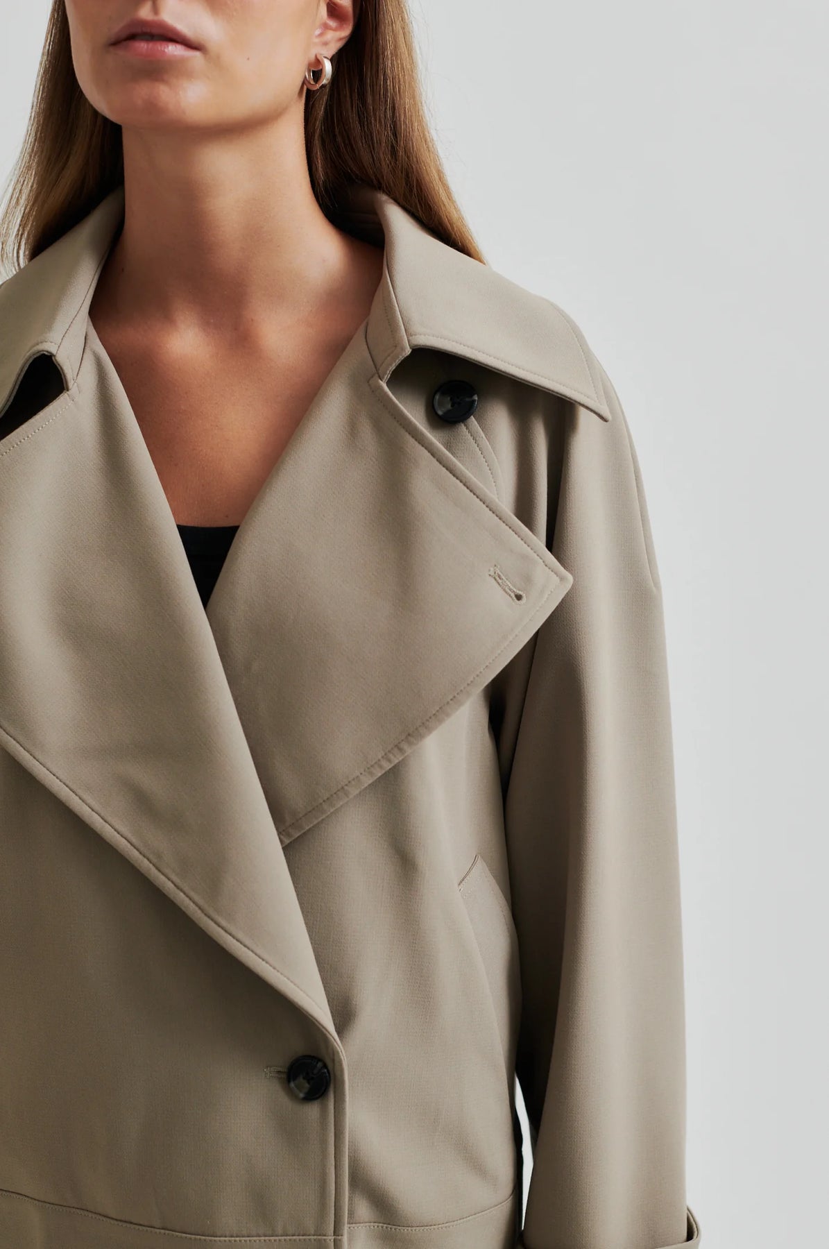 Silvie Trench Jacket - Fallen Rock