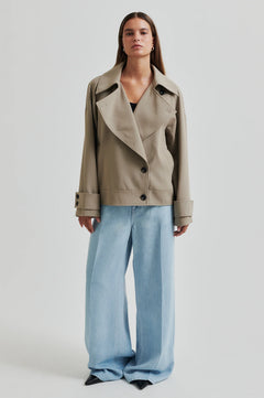 Silvie Trench Jacket - Fallen Rock
