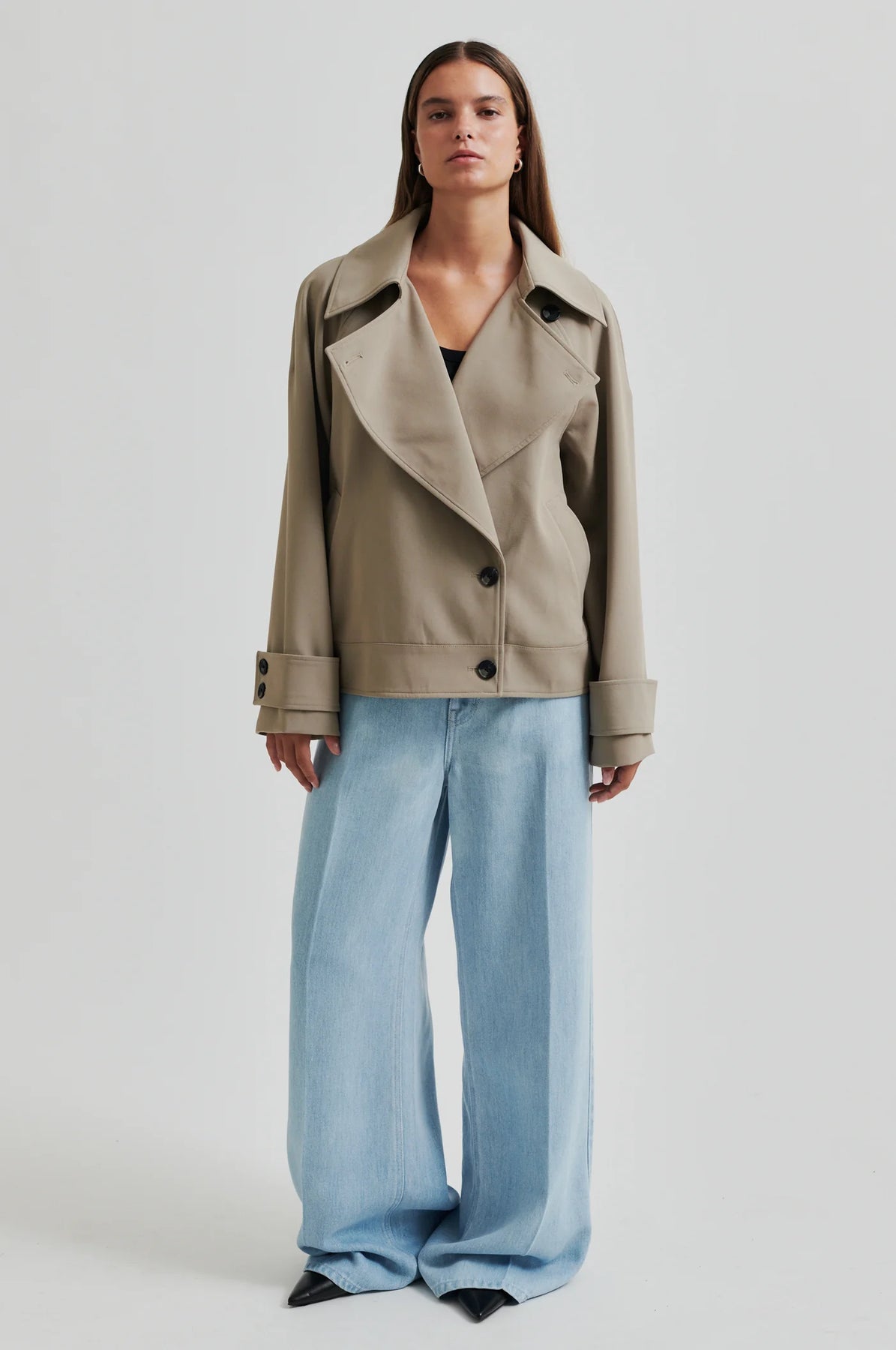 Silvie Trench Jacket - Fallen Rock