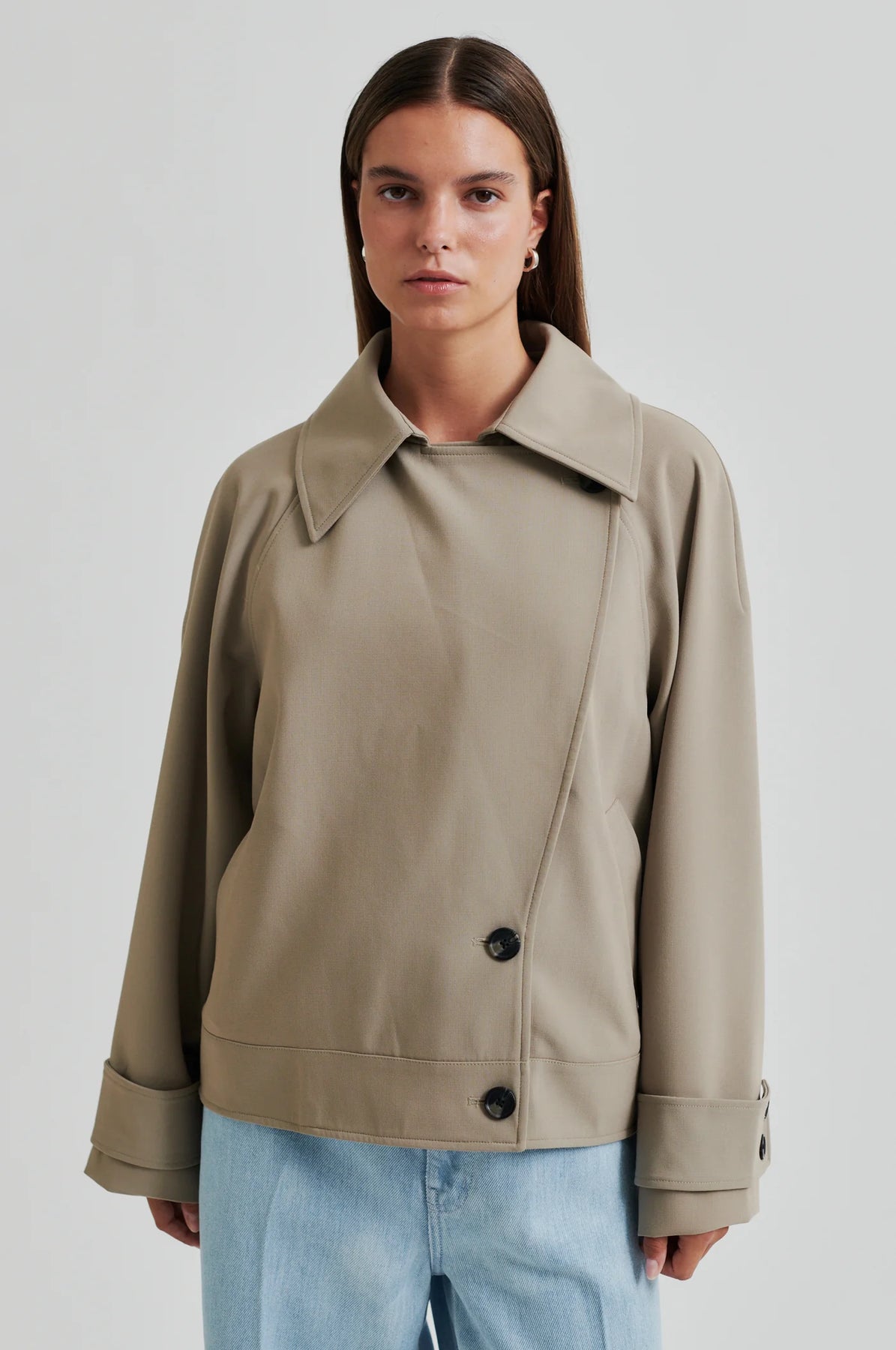 Silvie Trench Jacket - Fallen Rock