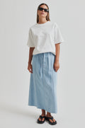 Irvin Denim Skirt - Light Blue Denim