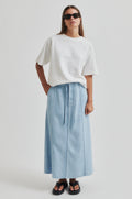 Irvin Denim Skirt - Light Blue Denim