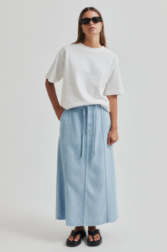 Irvin Denim Skirt - Light Blue Denim