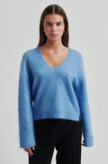 Camryn Knit V-Neck - Marina