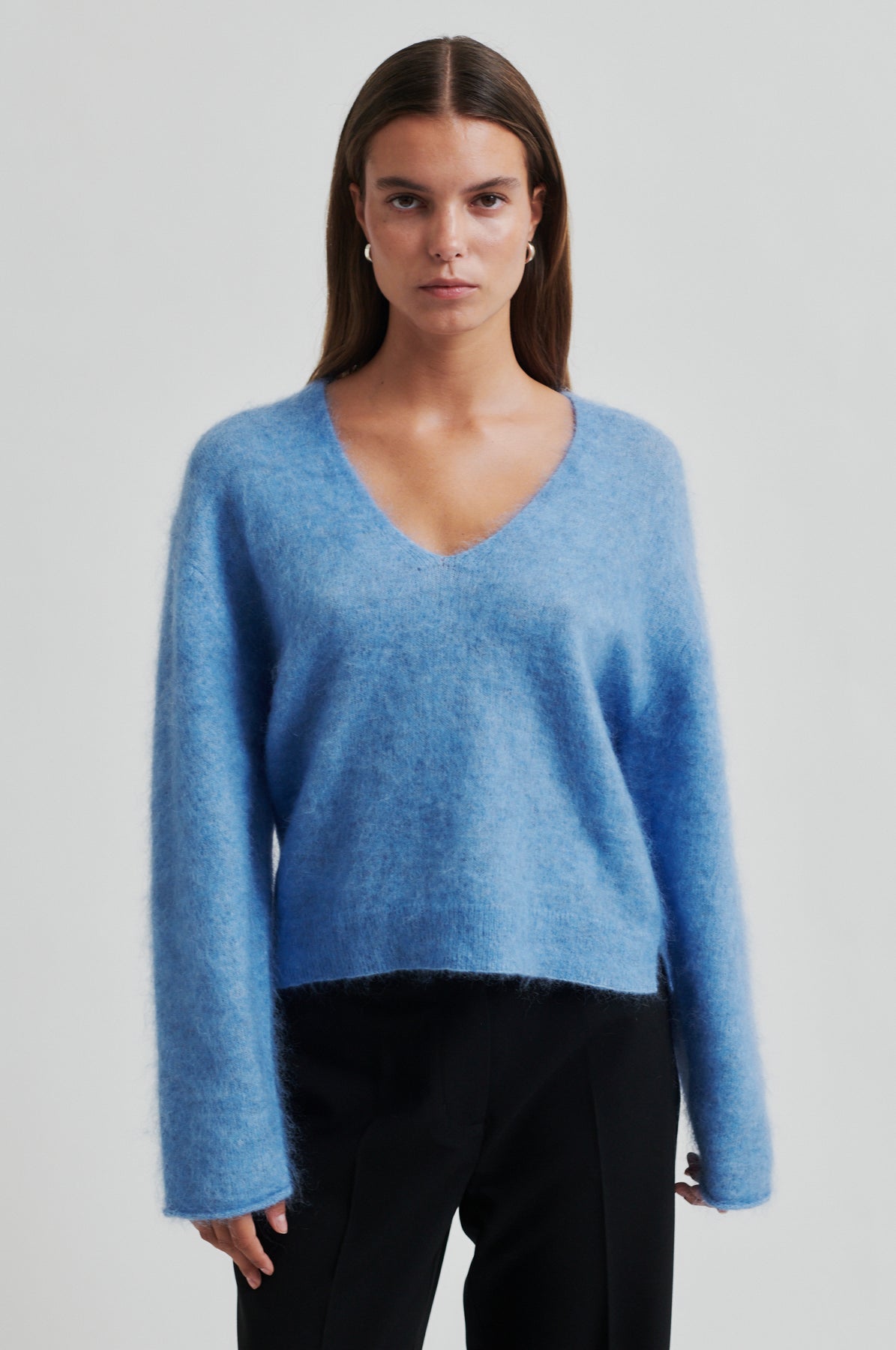 Camryn Knit V-Neck - Marina