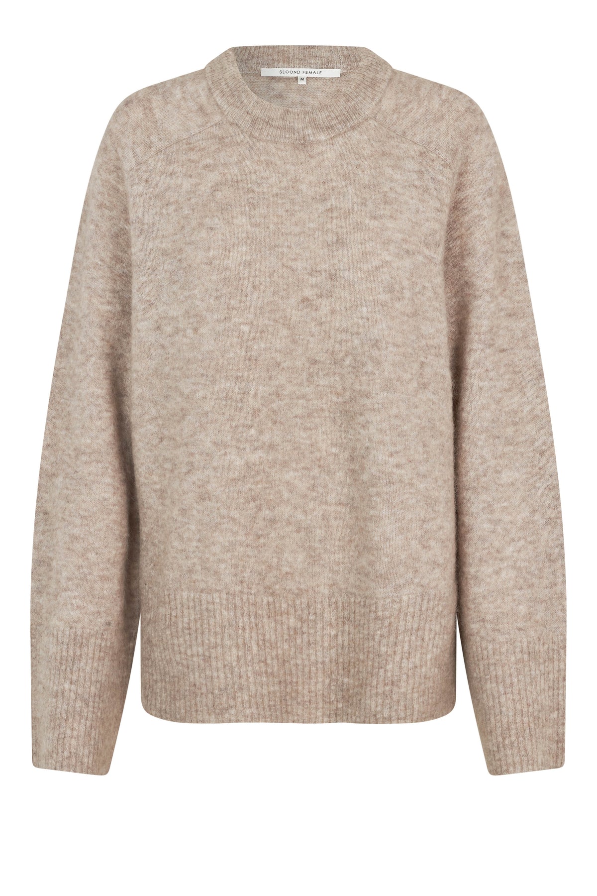 Roy Knit Raglan O-Neck - Beige Melange