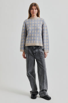 Lugano Knit O-Neck - Marina