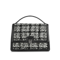 Tori Crossbody Bag Tweed Mix - Black W/Black+White