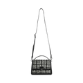 Tori Crossbody Bag Tweed Mix - Black W/Black+White