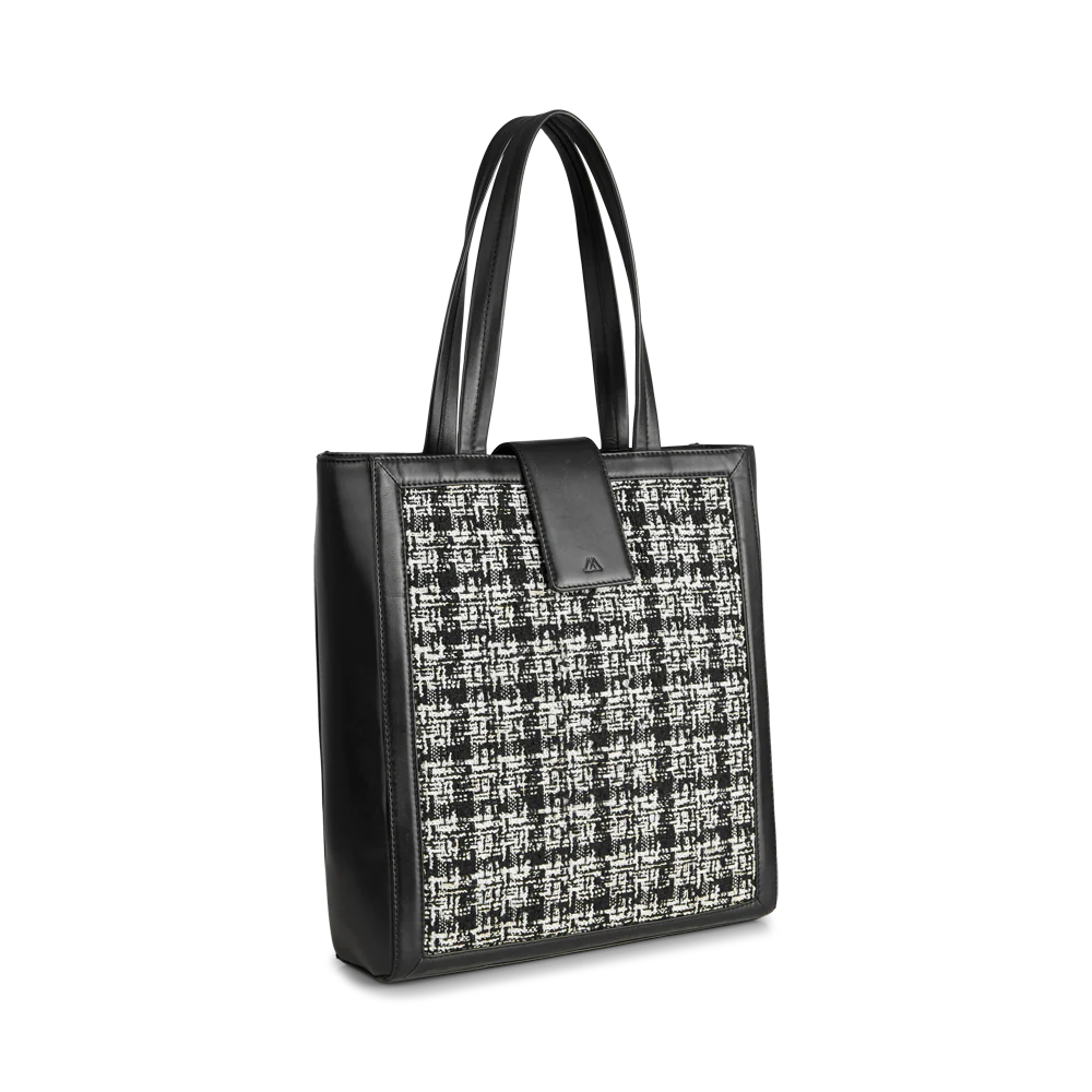 Lola Shopper Tweed Mix - Black W/Black+Offwhite