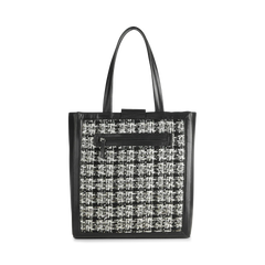 Lola Shopper Tweed Mix - Black W/Black+Offwhite
