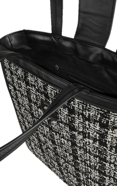 Lola Shopper Tweed Mix - Black W/Black+Offwhite
