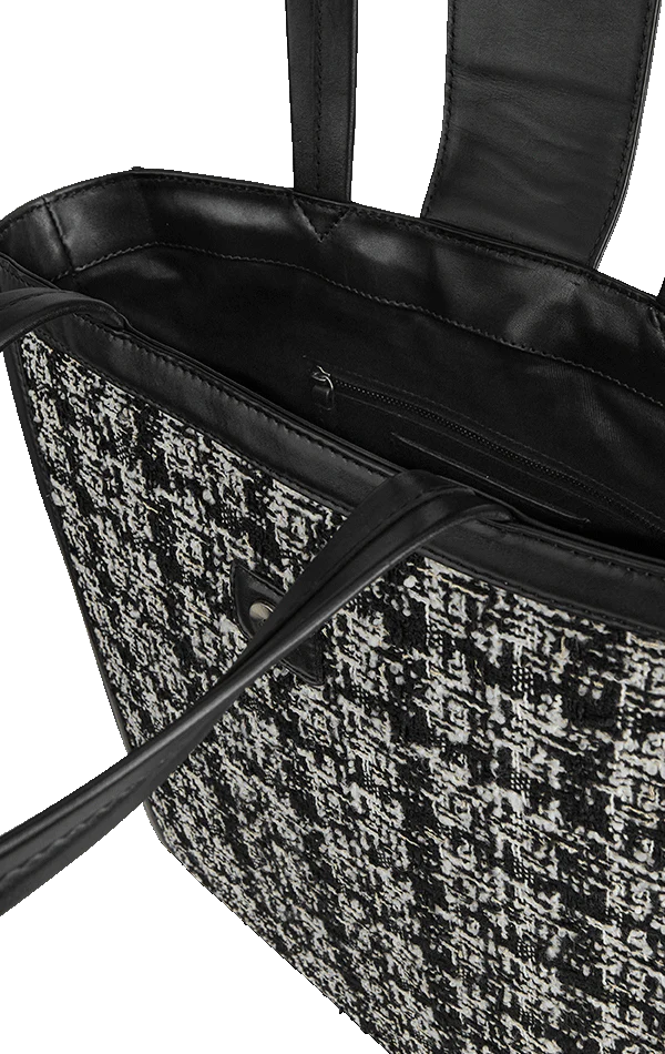 Lola Shopper Tweed Mix - Black W/Black+Offwhite