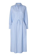 Alanis Dress - Ljusblå ränder