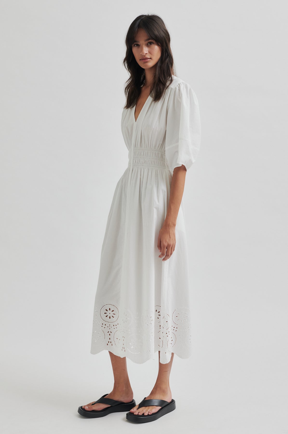 Althea Dress - Vit