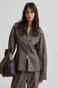 Arbor Fitted Jacket - Chocolate Plum