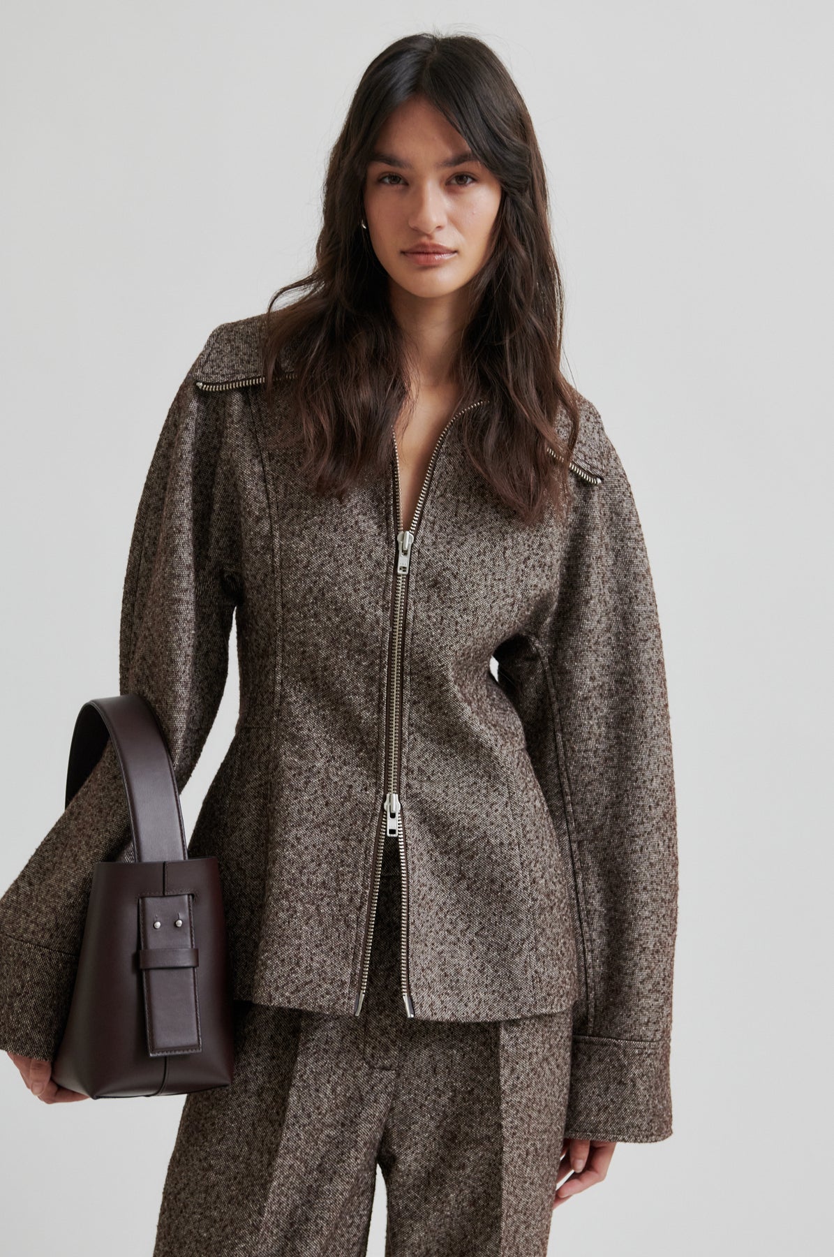 Arbor Fitted Jacket - Chocolate Plum