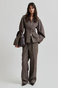Arbor Fitted Jacket - Chocolate Plum