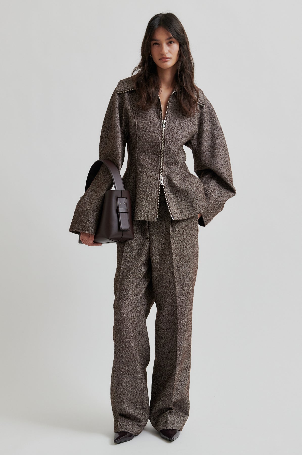 Arbor Fitted Jacket - Chocolate Plum