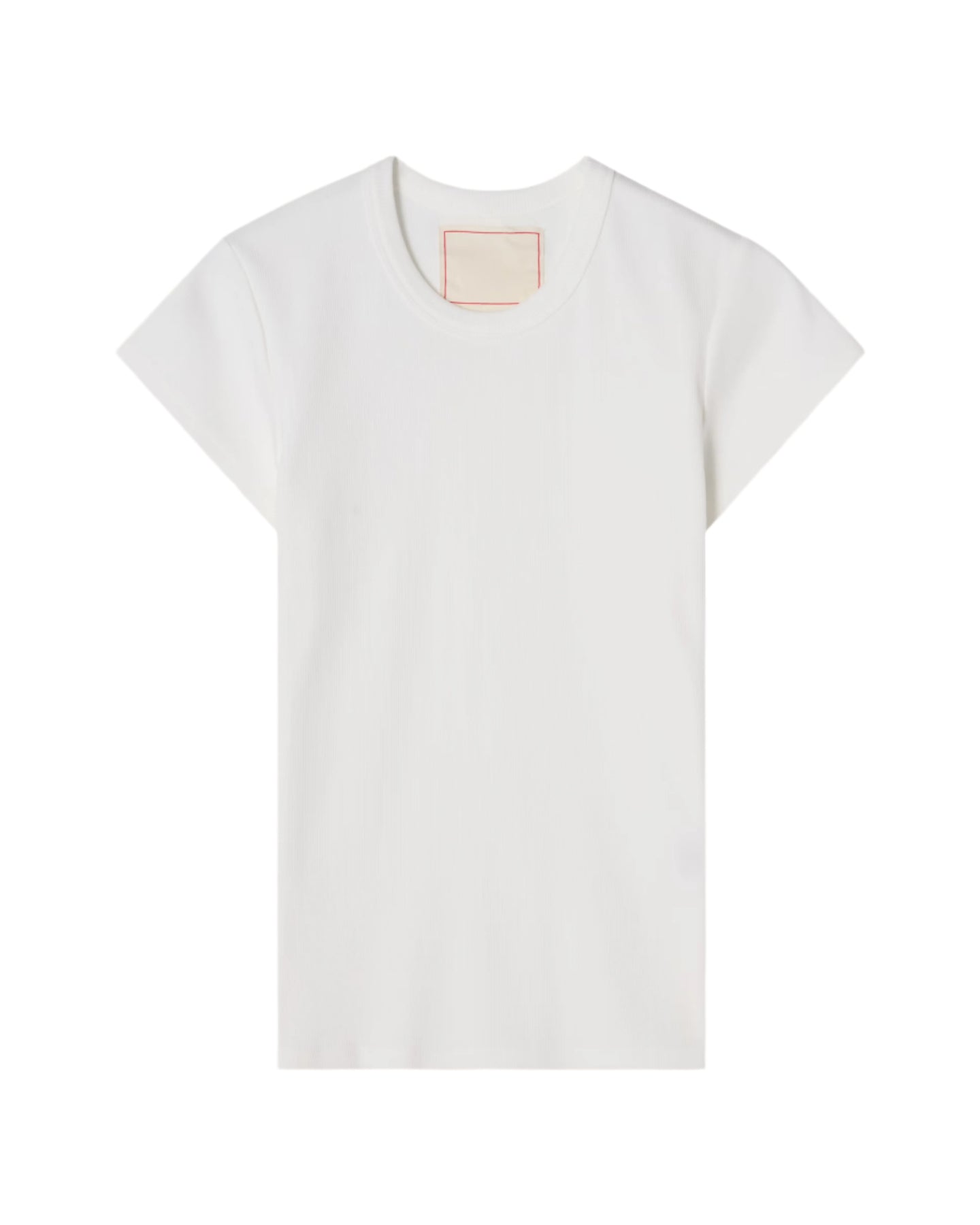 Valeria Rib Tee - Natural White