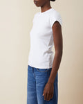 Valeria Rib Tee - Natural White