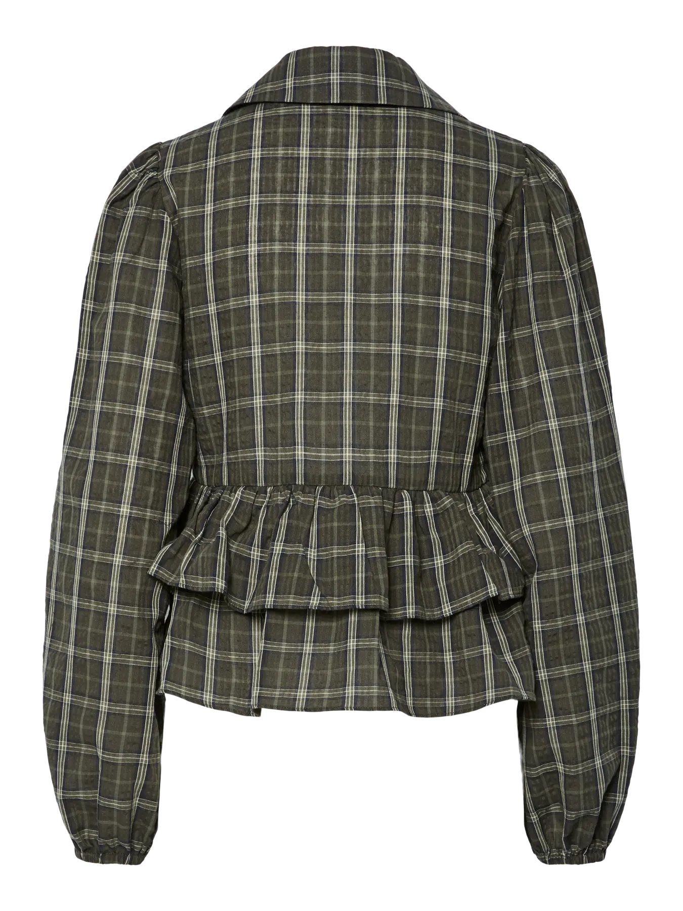 Yascinna Ls Tie Top - Ex - Forest Night Cinna Checks
