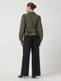 Yascinna Ls Tie Top - Ex - Forest Night Cinna Checks