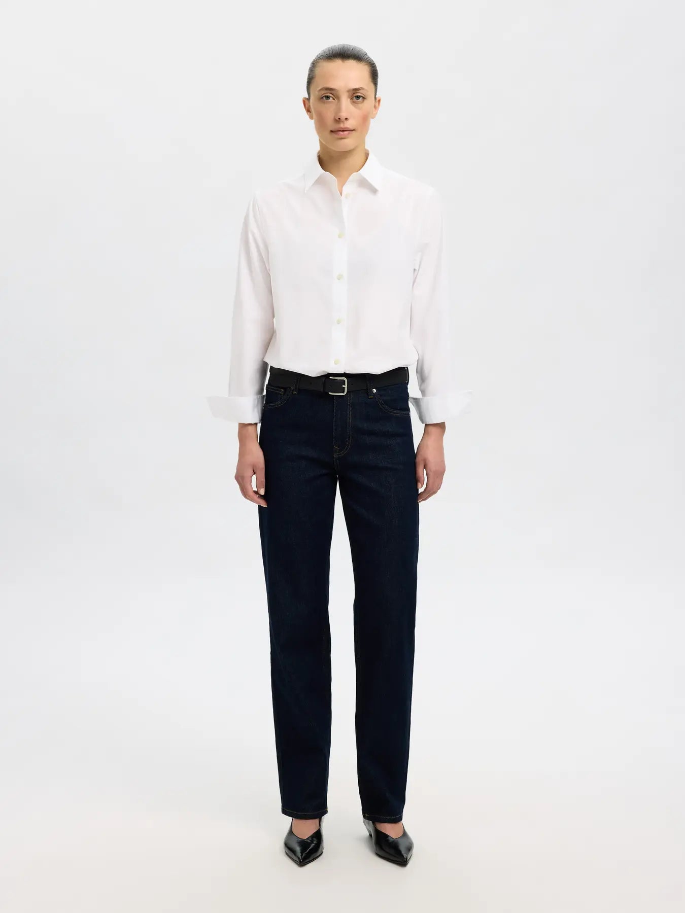 Ester LS Relaxed Shirt - Bright White