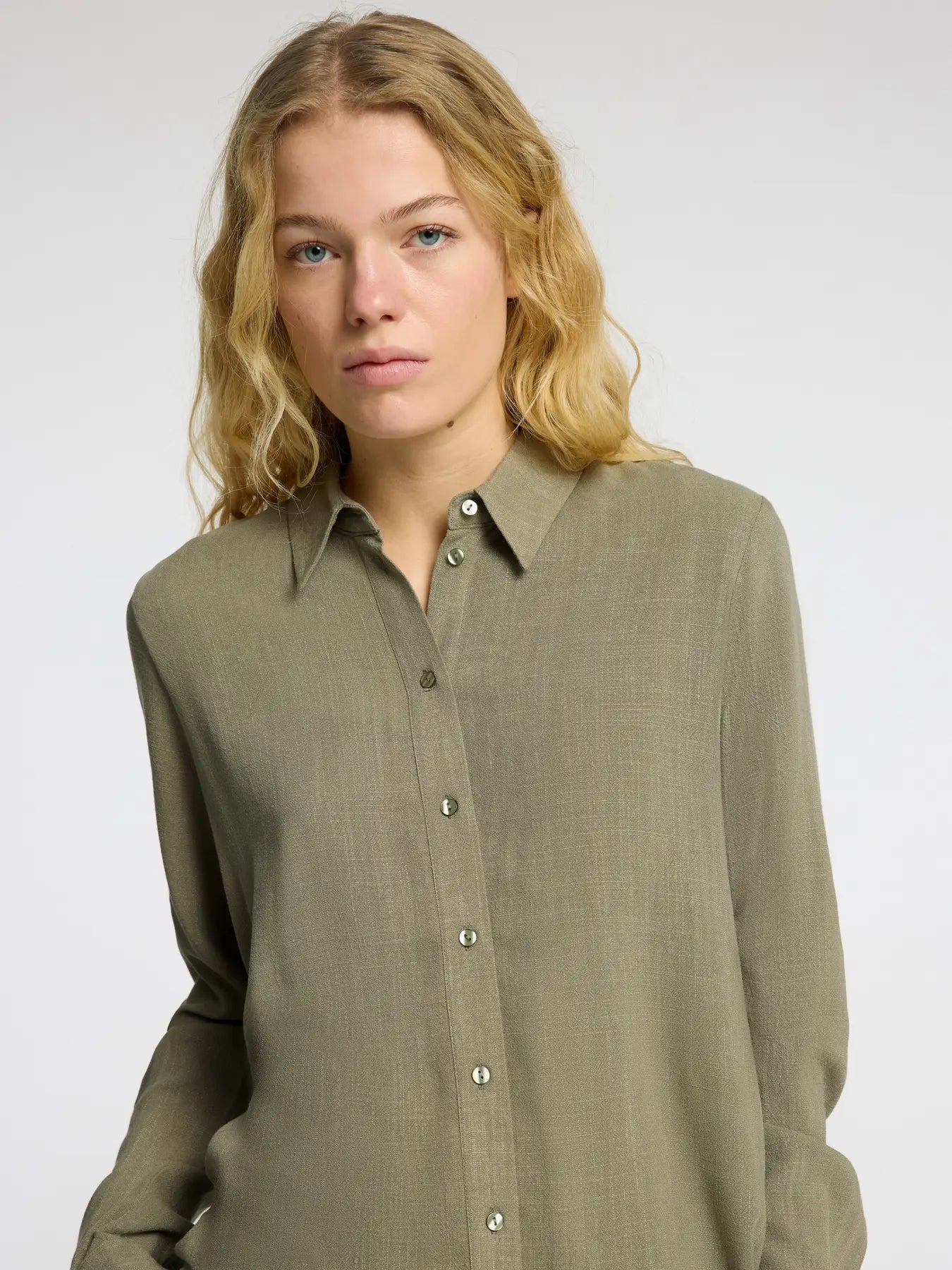Selected Femme Viva Ls Sun Shirt - Vetiver