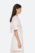 Joah Embroidery T-Shirt - Vit