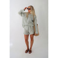 Sonja Shorts - White/Green