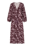 N-Lilith Maxiklänning - Deja Burgundy Print