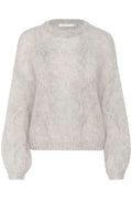 ZeniaGZ Pullover - Ultra Light Grey Mélange