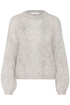 ZeniaGZ Pullover - Ultra Light Grey Mélange