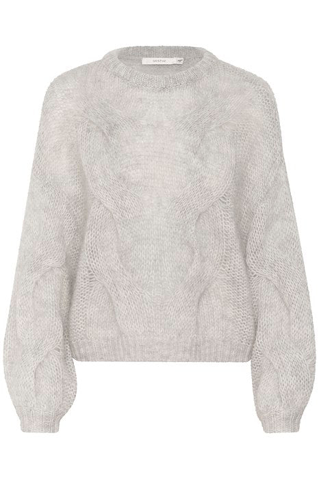 ZeniaGZ Pullover - Ultra Light Grey Mélange