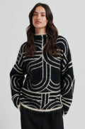 Signa Knit T-Neck - Svart