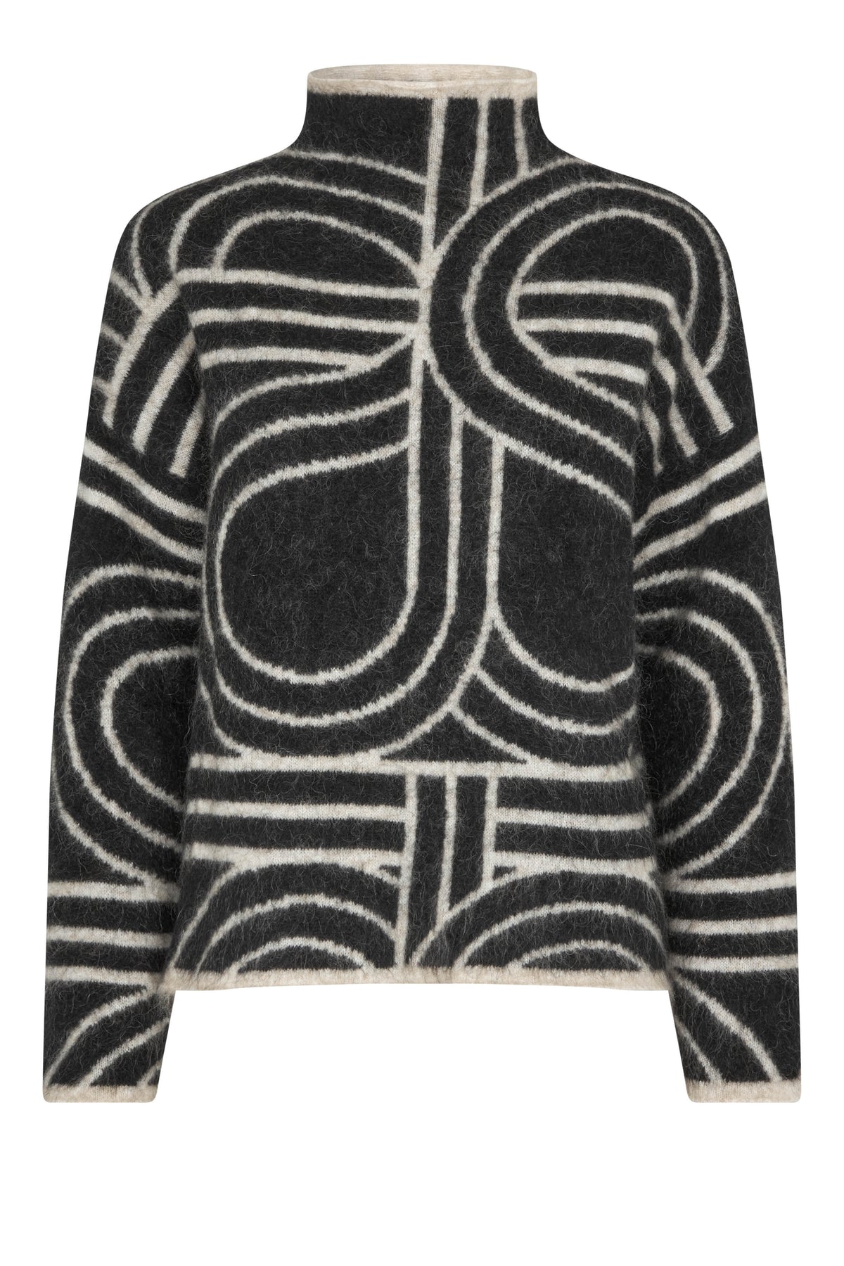 Signa Knit T-Neck - Svart