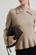 Selana Knit Collar - Camel Melange