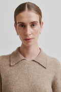 Selana Knit Collar - Camel Melange